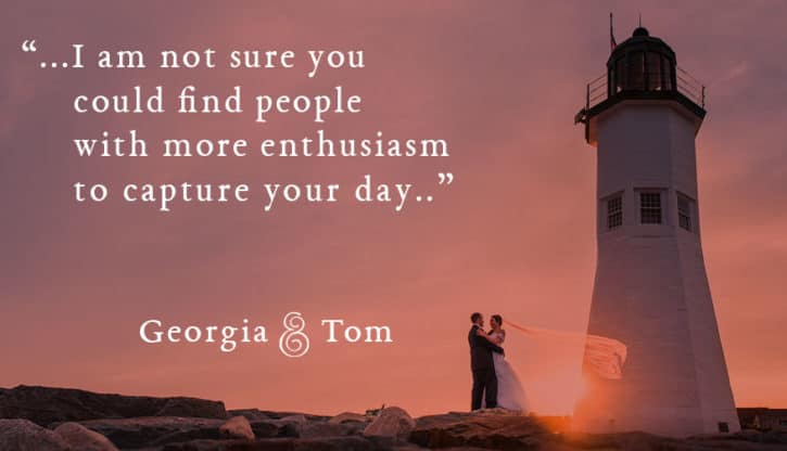 Enthusiastic wedding photographers