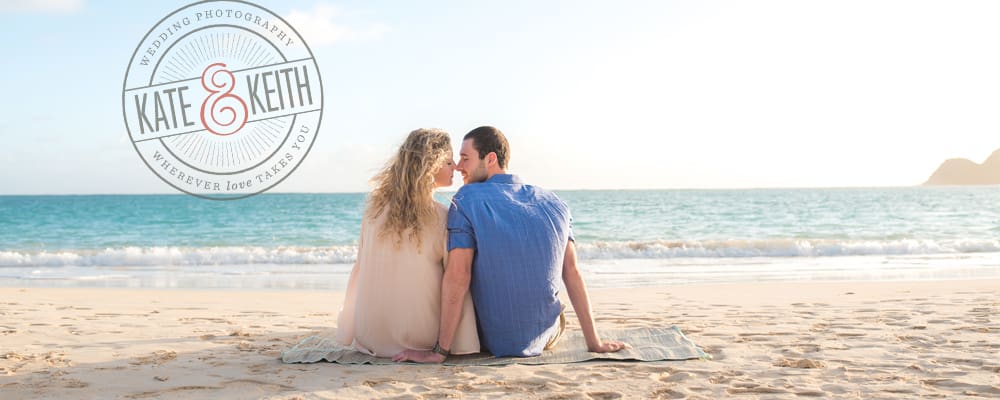 Sunrise Kailua Engagement photos Lanikai Beach Oahu Hawaii