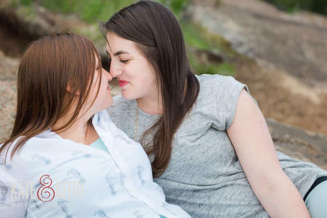 Two Girls Engagement Photo