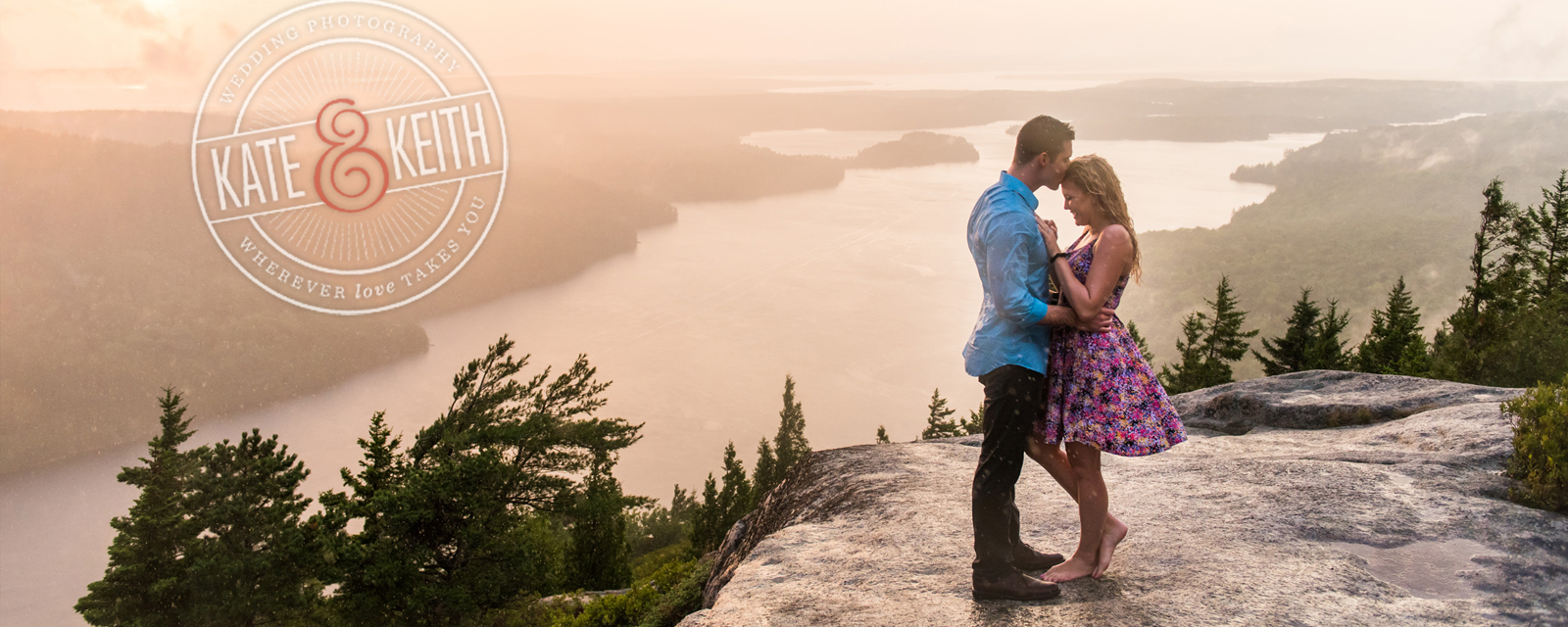 Acadia National Park proposal in the rain