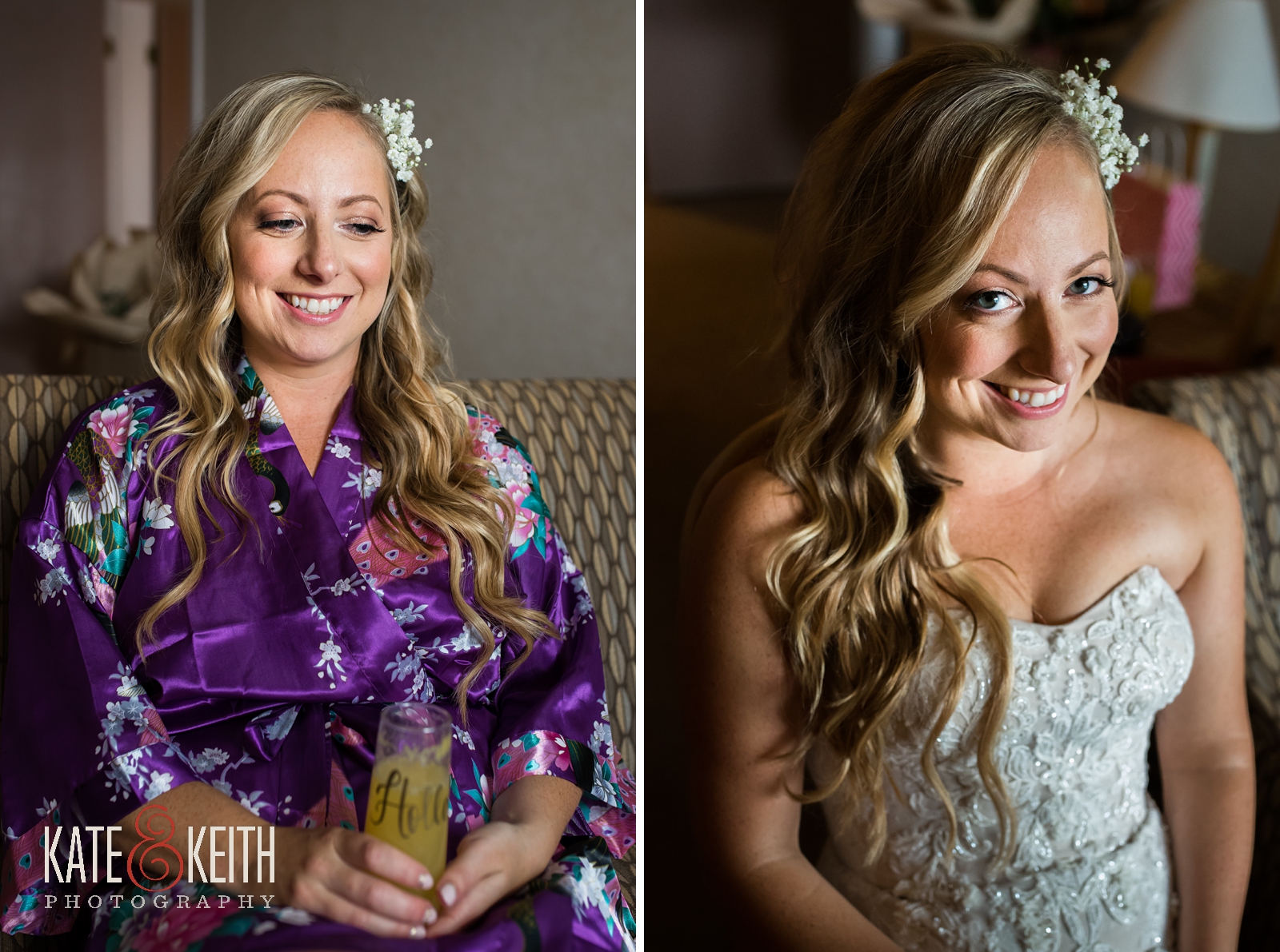 New Hampshire, Lakes Region, Lake Winnipesaukee, The Margate Resort, wedding, outdoor wedding, lakeside wedding, wedding gown, bride robe, bride kimono, bridal jewelry, bride getting ready, bridal portrait